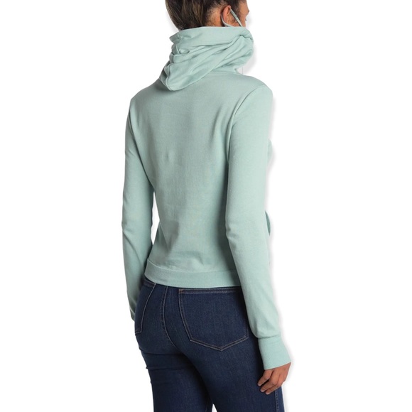 NWT LOVE, FIRE Mask Hoodie In Harbor Gray - Small - Picture 2 of 3